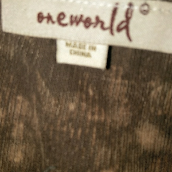 A womens long sleeve shirt cotton made by Oneworld - Picture 4 of 5